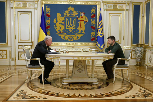 В.Зеленский Кит Келлогг нар Киевт уулзав